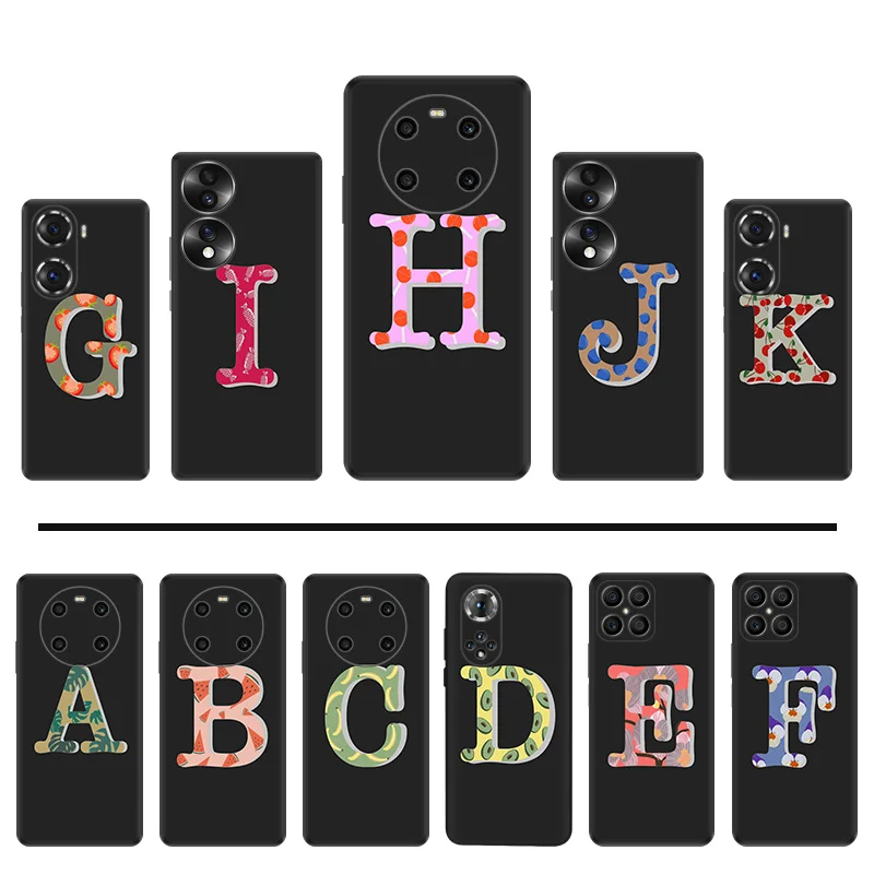 Чехлы для телефонов Honor X7b X7 X8 X9 b X6a 90 70 Magic5 красочные фрукты животные фотообои