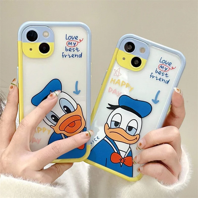 

Funny Donald Duck Is Suitable for Iphone12 Cartoon 11promax Mobile Phone Case Xr iphone 13 Transparent Xs New Soft