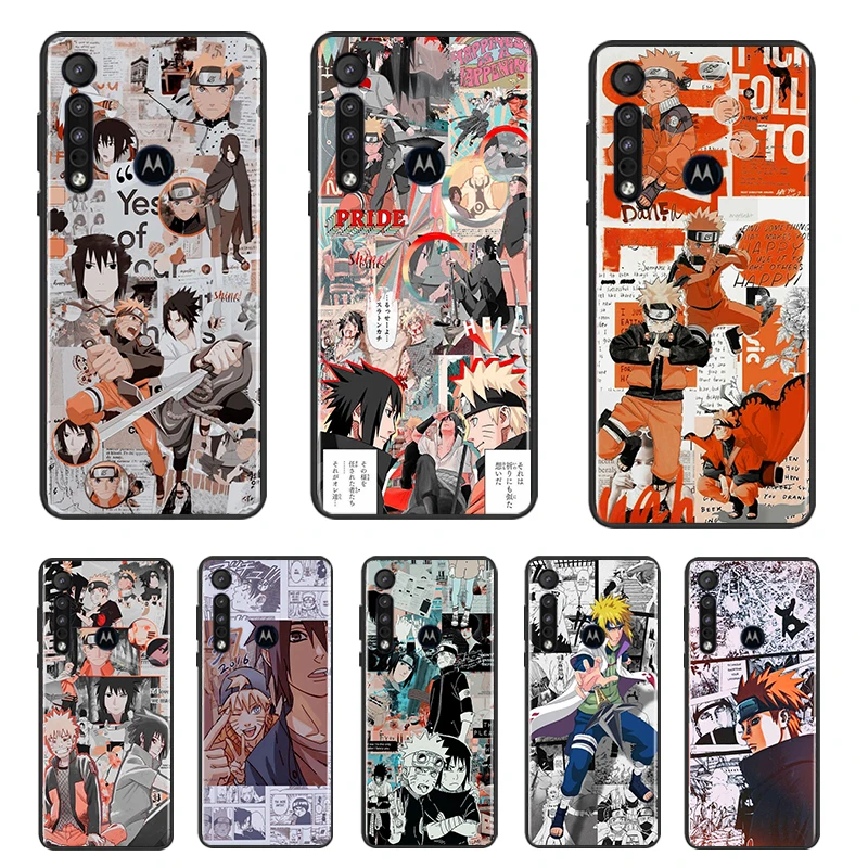 

Naruto manga style poster Phone Case For Motorola Moto G9 G8 E7 G Stylus Power Lite Plus One Macro Hyper Edge Plus Cover