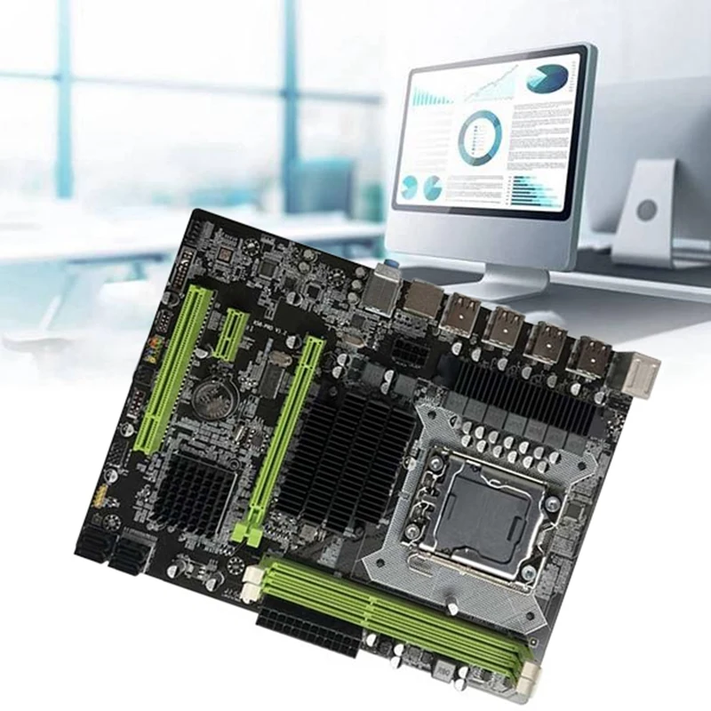 Материнская плата X58 LGA1366 материнская компьютера поддержка процессора серии XEON