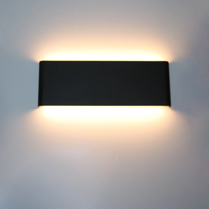 Modern Black Vanity Light Fixtures LED Bathroom Wall Light Up and Down Bathroom Lighting Fixtures Wall Mount Light au236