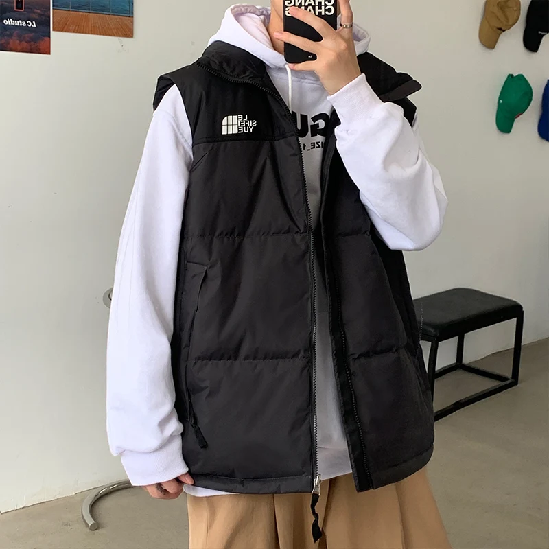 

2022 Men's Vest Jacket New Style Autumn and Winter Warm Sleeveless Jacket Men's Casual Vest Large Size Vest Men's Brand Clothing