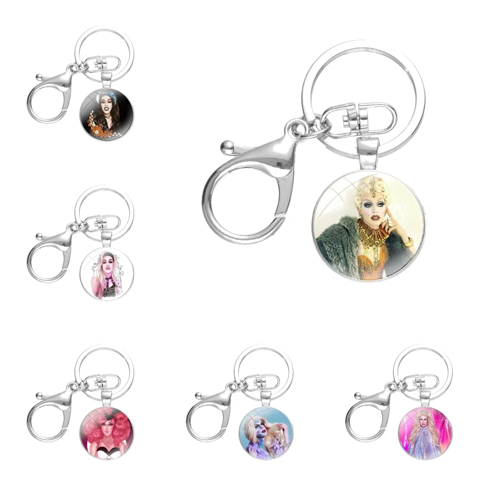 Брелок ручной работы из стекла с кабошоном брелок для ключей подвеска брелки