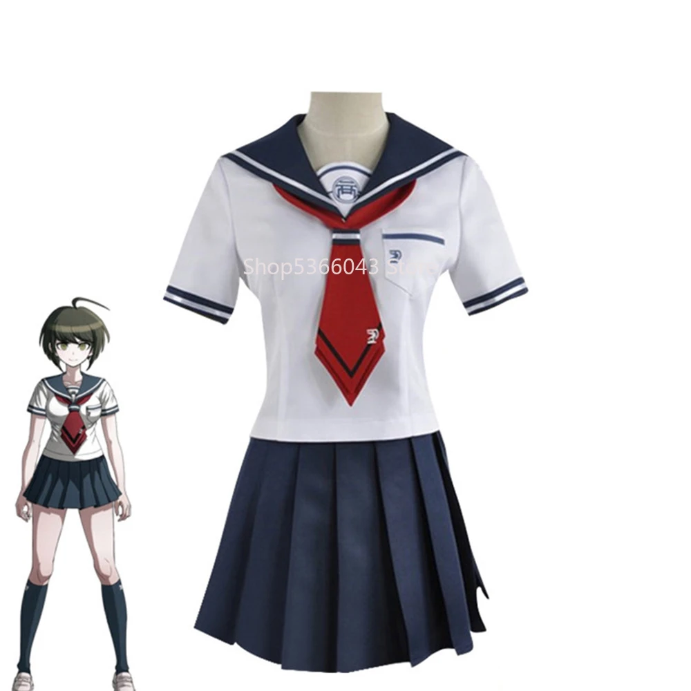 

Костюм для косплея Naegi Komaru из аниме «данганронпа», топ, Женский матросский костюм, юбка, красный галстук, на Хэллоуин, Рождество, карнавал, подарок