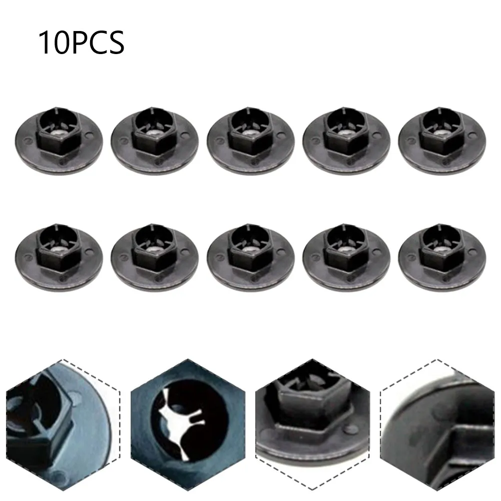 

5PCS/10PCS Wheelhouse Fender Liner Nut Grommet 84145-26000 Black Durable Easy Installation For Hyundai For Kia Accessories