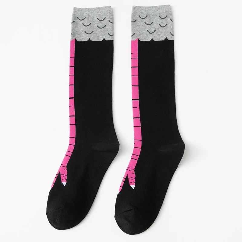Socks that look like chicken feet Fitness stovepipe long tube cotton socks Autumn and winter cotton socks women socks girl socks