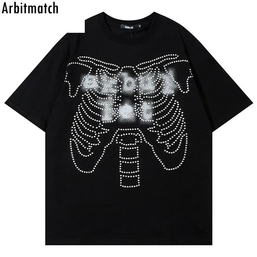 

Футболка мужская оверсайз с надписью, свободная повседневная хлопковая рубашка в уличном стиле, в стиле унисекс, с рисунком под телефон, Y2K, лето