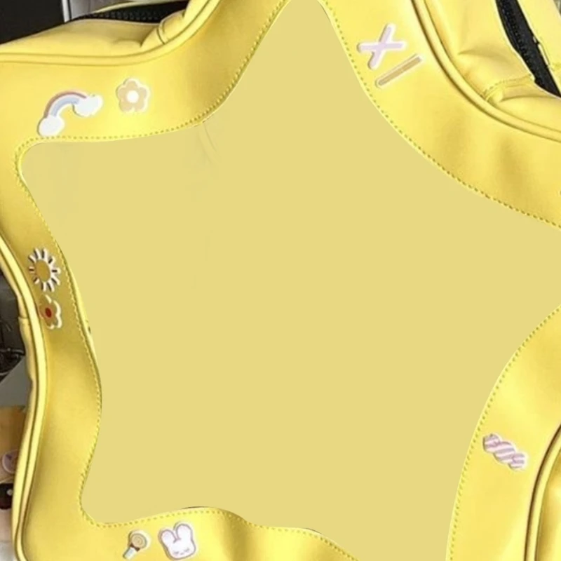 Прозрачный рюкзак в форме звезды модная сумка через плечо просторная для