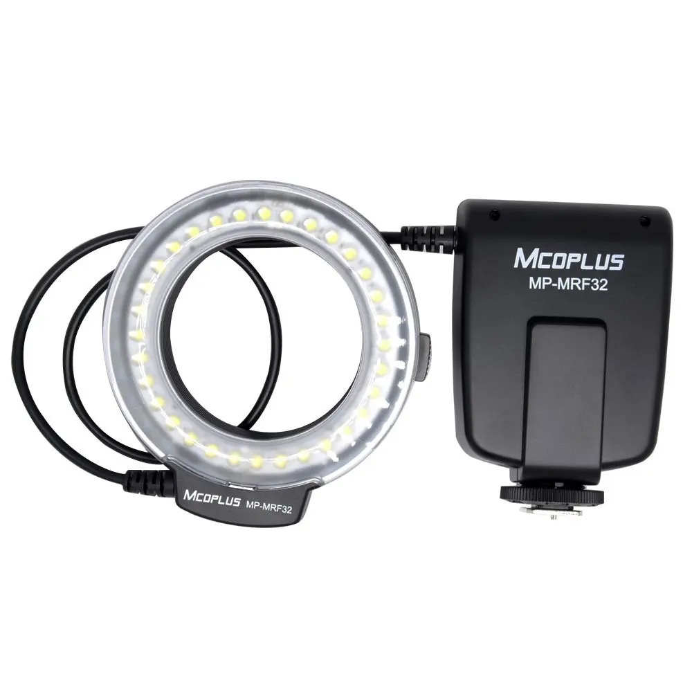 Фото Meike FC-100 FC100 Ручная светодиодная макрокольцевая вспышка с 7-переходным кольцом для цифровой зеркальной камеры Canon Nikon Olympus Pentax №3