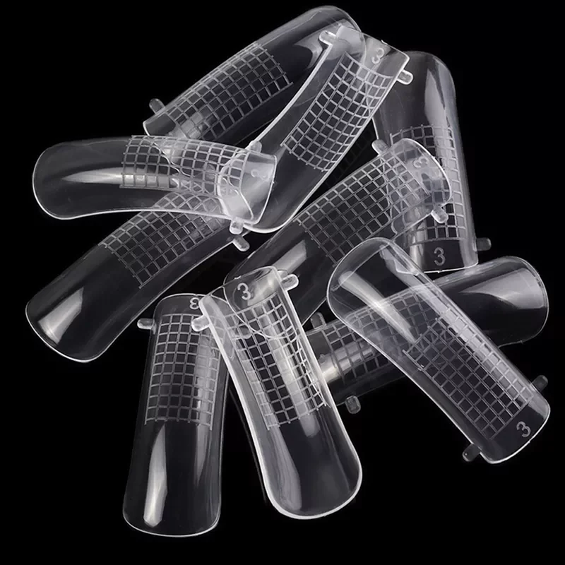 

False Full Nail Tips Quick Building Mold Tips Nail Dual Forms Finger Extension Nail Art UV extension Easy Find Nail Tools