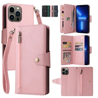 for samsung galaxy s21 ultra s22 plus note20 ultra note 10 9 s20 fe s10 s10e s9 s8 a12 m12 a32 4g 5g a52 a52s zipper wallet case