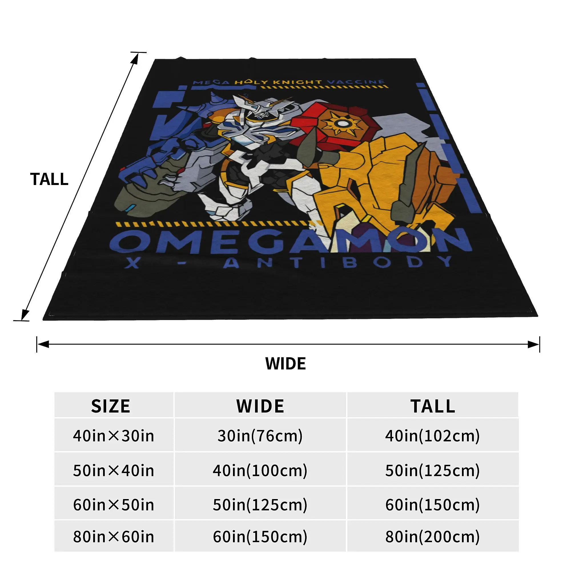 Одеяло Digimon Omnimon Variants x Antibody плюшевое винтажное мягкое одеяло для покрывала зимнее