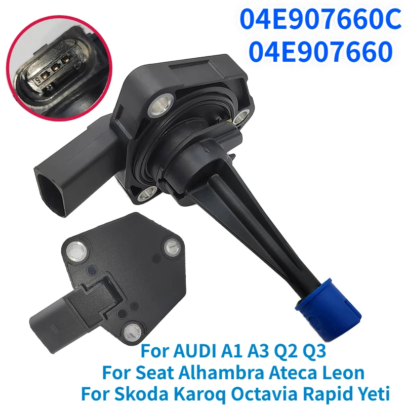 Датчик уровня масла двигателя 04E907660C 04E907660 для AUDI A1 A3 Q2 Q3 Seat Alhambra Ateca Leon Skoda Karoq Octavia