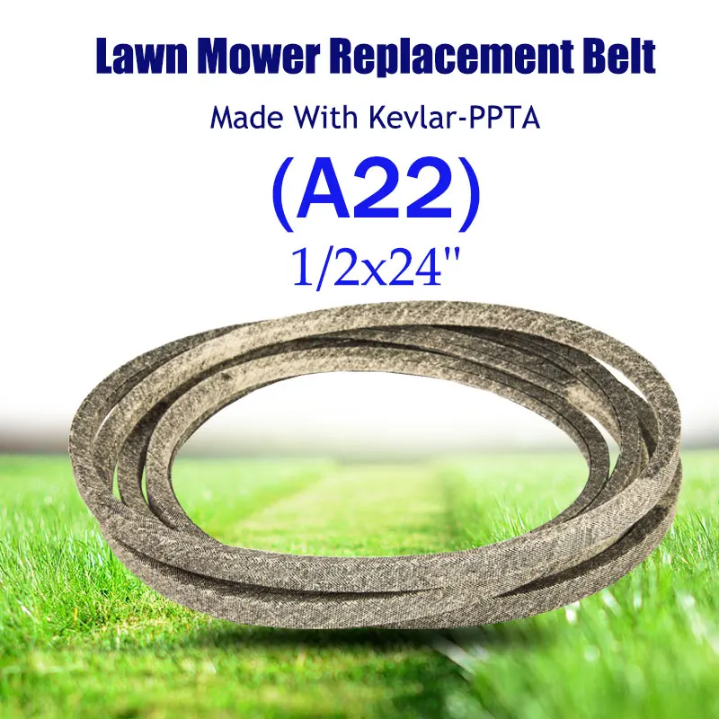 

V-Belt for Lawn Mower A22 (1/2"x24") 24 " Made with Kevlar FOR T-oro: 1554, 1579, 271-3, 271-66, 42-0883, 42-0884, 5-1583