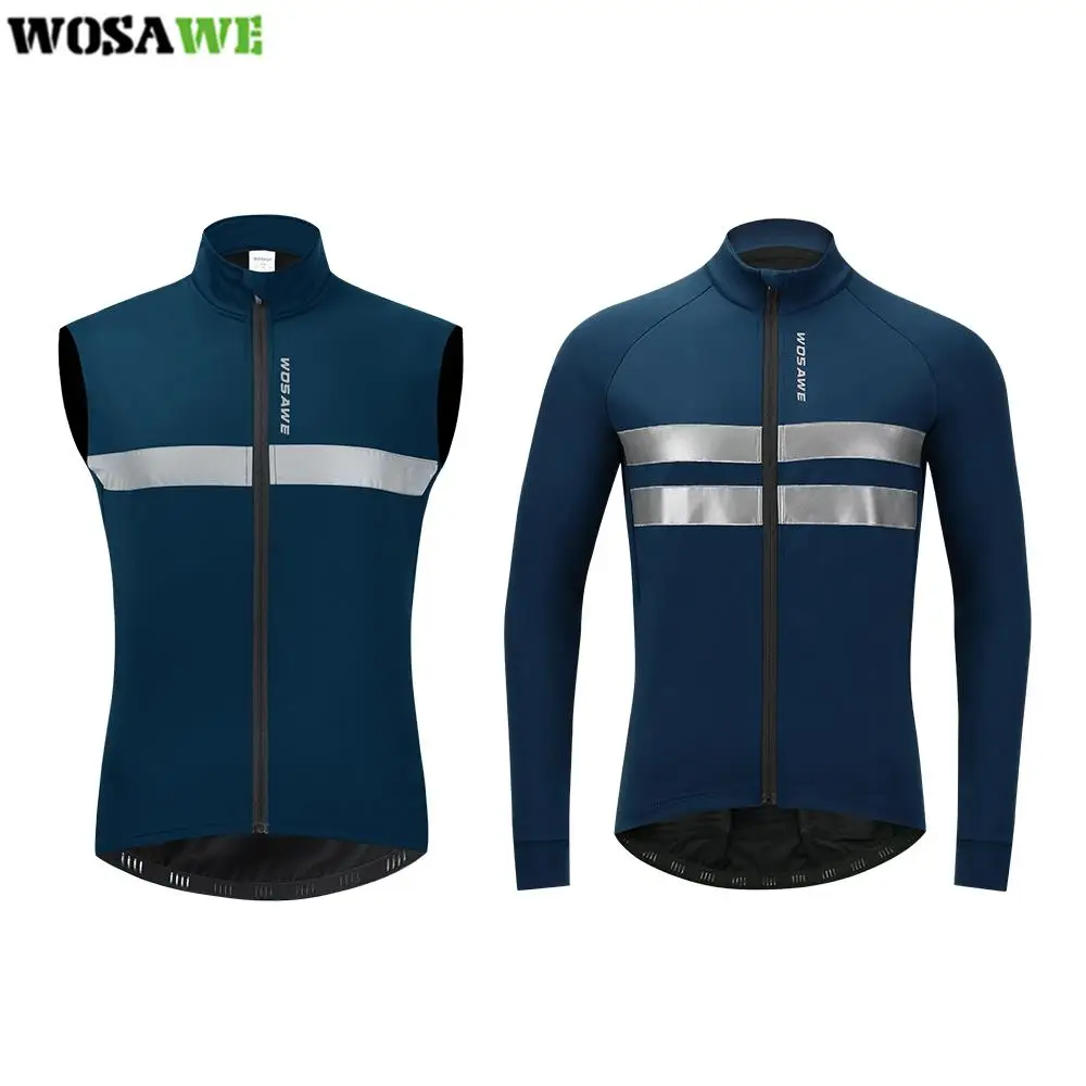 

WOSAWE Waterproof Cycling Jacket Men MTB Bike Wind Coat Road Bicycle Jacket red Cycling Clothing Ropa Ciclismo