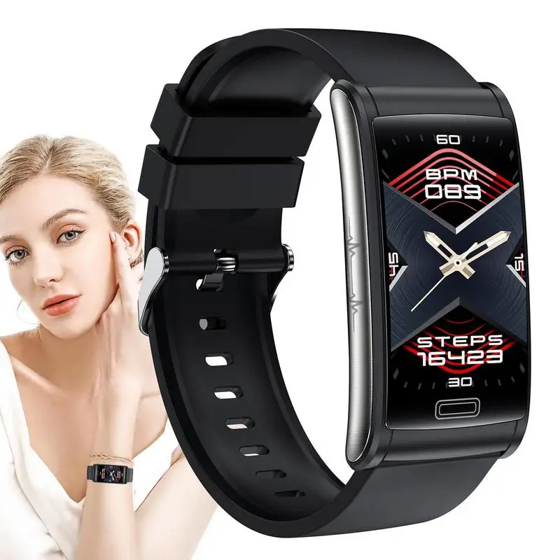 

Non Invasive Blood Glucose Smart Watch Heart Rate BP Body Temperature Monitoring Waterproof Fitness Trackers Bracelet