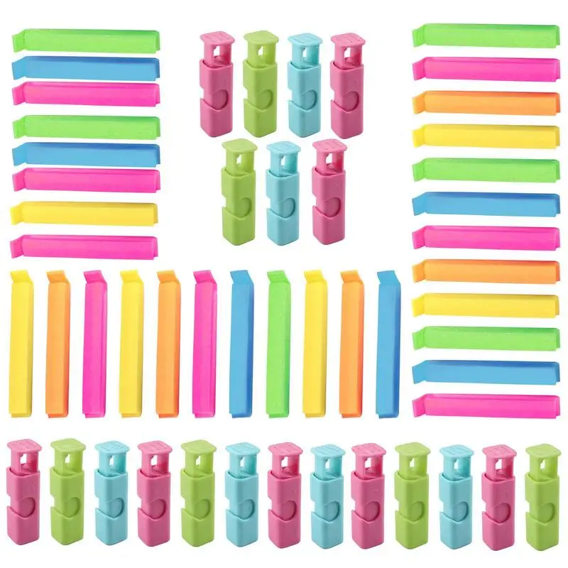 

Portable New Kitchen Storage Food Snack Seal Sealing Bag Clips Sealer Clamp Tool Kitchen Accessories