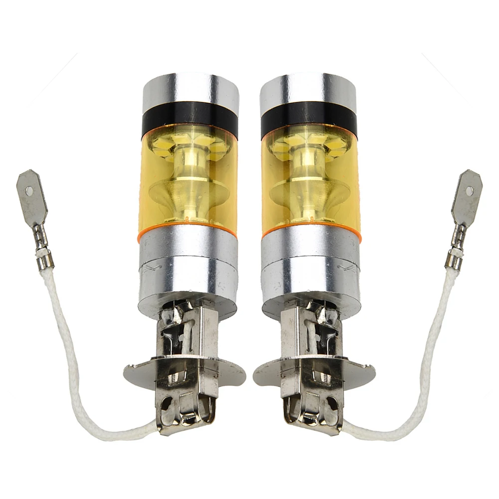 

2 шт., H3 фонарь, 100 Вт, 2828 SMD