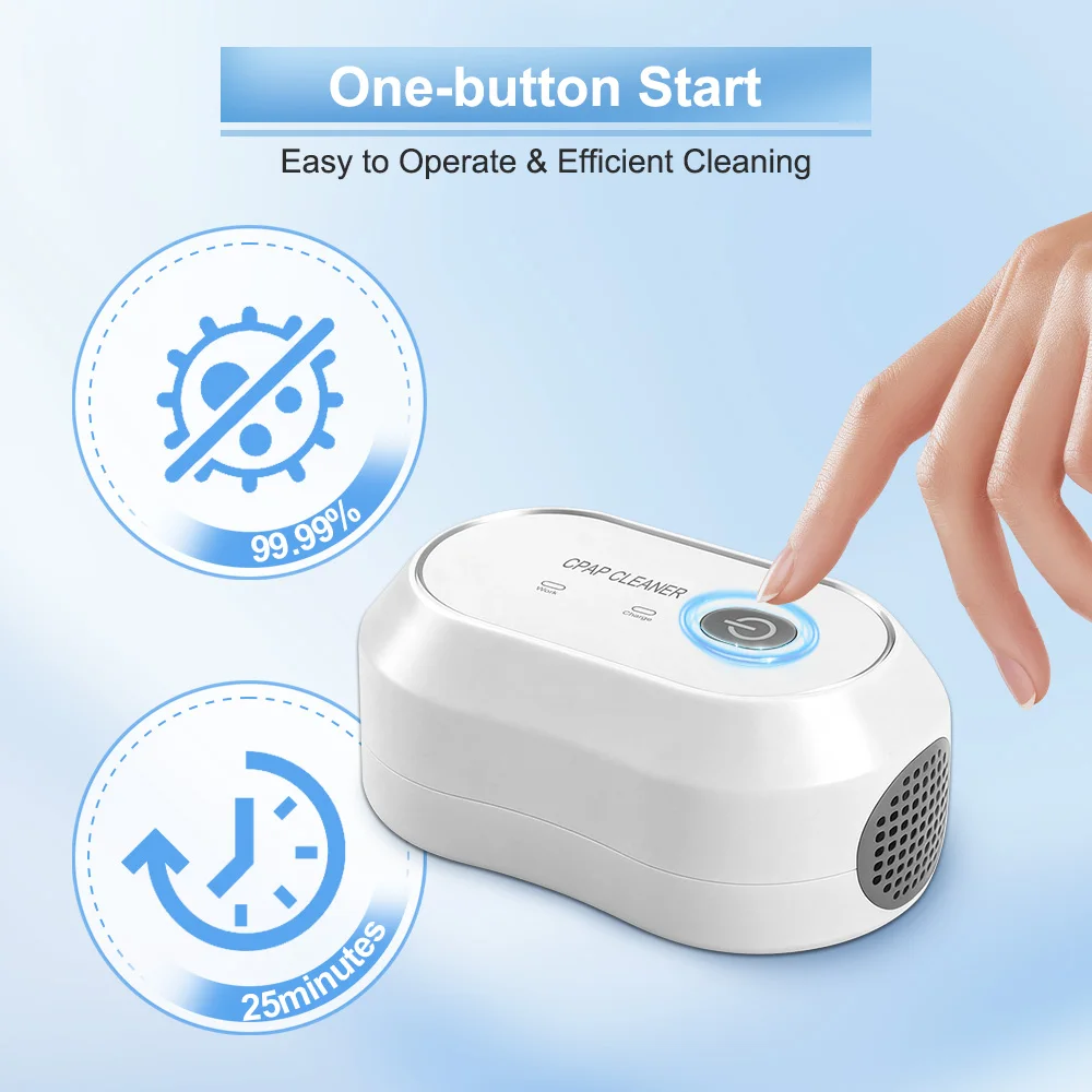 Фото Озонатор для очистки и дезинфекции CPAP-устройств: портативный бытовой стерилизатор для масок, трубок и шлангов CPAP/BiPAP-аппаратов №2