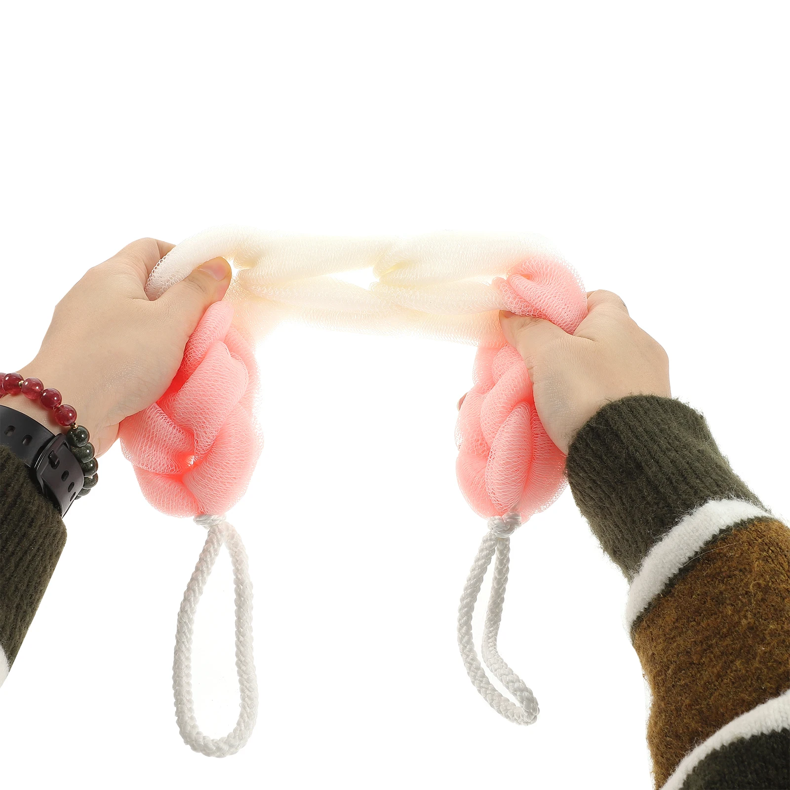 3 шт. отшелушивающая губка для ванны пуф душа эластичный скребок спины сетчатый