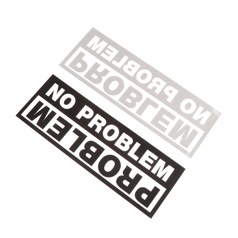 

Funny Car Styling Decal Black/White No Problem Off Road Sticker Fashionable Rear Windshield Decor