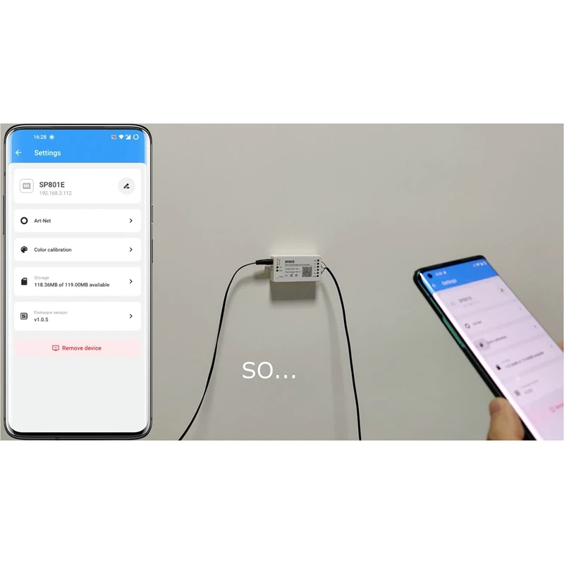 Волшебная Светодиодная лента управления SP801E Wifi СВЕТОДИОДНЫЙ матричный модуль