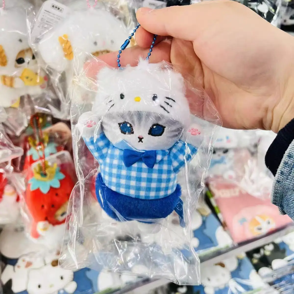 12 см Mofusand перекрестная подвеска Sanrio брелок с рисунком Hello Kitty Kuromi Hanyodon