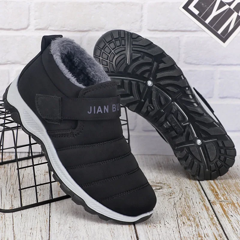 

Fashion Padded thickened Men's Snow Boots Platform Winter Male cotton Shoes Waterproof Shoes warm casual Work Boots Footwear