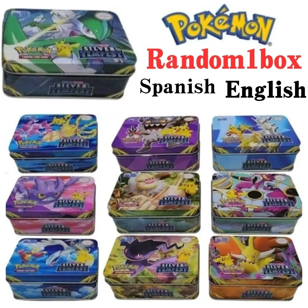 

New 42 pieces/box Pokemon English Spanish Card Astros Brillantes Game Battle Order Transaction Card Game Children Pokemon Childr