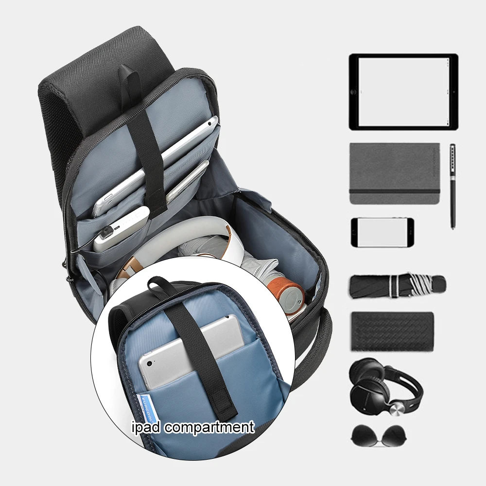 New Multifunction Crossbody Bag For Men Waterproof Chest Bag Oxford PU Leather Shoulder Bag College Male Mini Sling Bags Bolsas