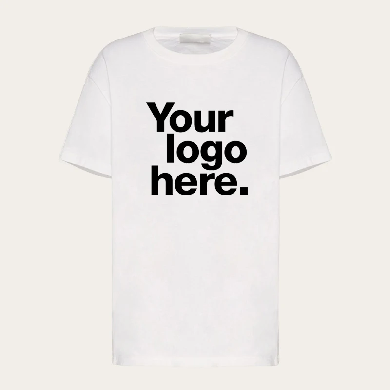 

Design Your Logo Unisex DIY T-shirt Casual Cotton Jersey Tee Customized T Shirt Slim Fit Summer Women Men Short Sleeve Tops