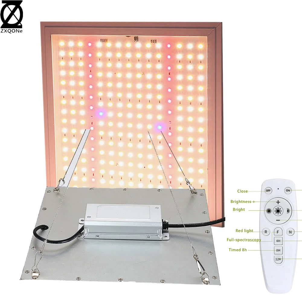 1200W Remote Control Dimming Timing LED Grow Light Quantum Growth Plate Full Spectrum For hydroponic Veg/Bloom Grow Tent nursery
