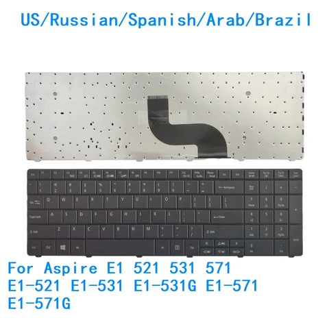 Сменная клавиатура srhtennew для Acer Aspire E1 521 531 571 с русским языком