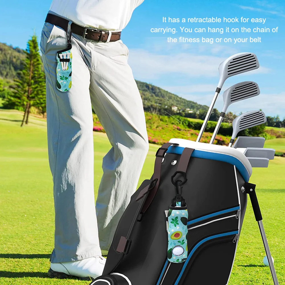 

Golf Ball Carry Bag Portable Waist Storage Golf Bag with Buckle Hook Waterproof for Men Women Outdoor Golf Sports Golfer Gift