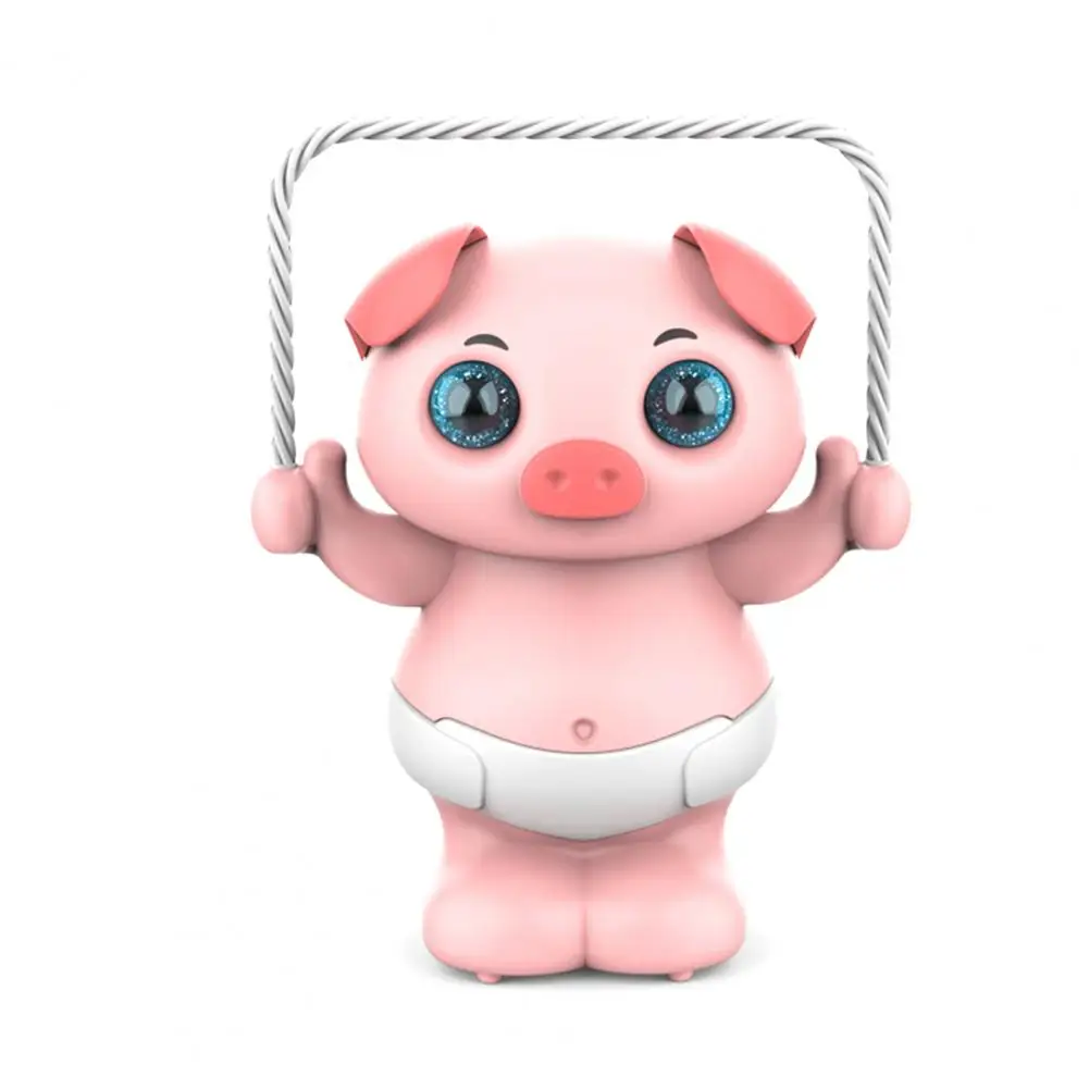 2021Baby Toys Cute pet Electric voice control dancing skipping rope piggy with light and music Toy Children Kids for gift
