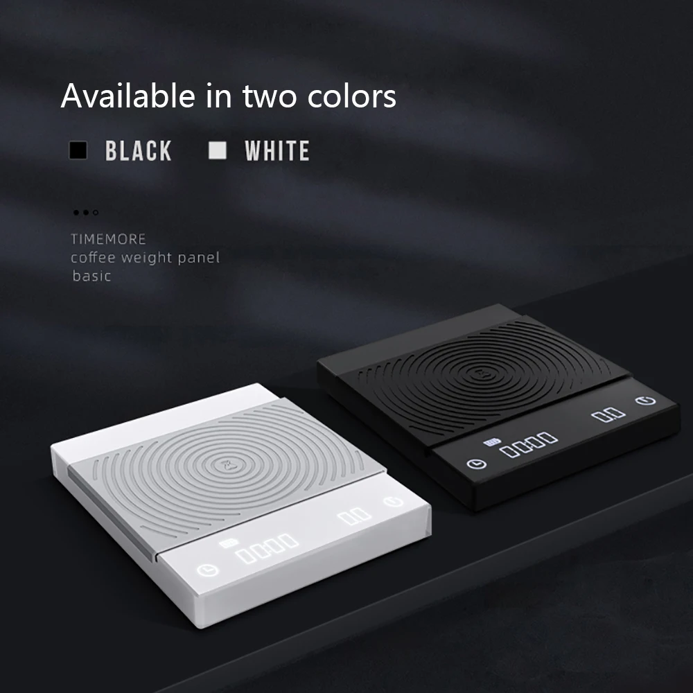 

Timemore Coffee Electronic Scales Pour Coffee Electronic Drip Coffees Scale With Timer 2kg/0.1g LED Smart Kitchen Scale