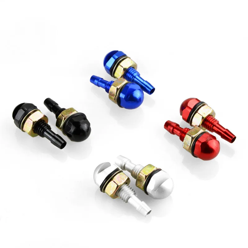 

Auto Glass Washer Nozzles High Quality Blue Red Silver Aluminum Alloy Car Wiper Nozzle Car Accessories