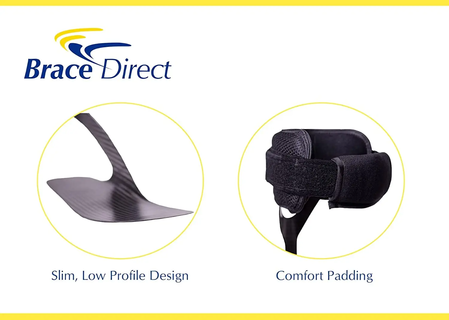 Углеродное волокно AFO-легкий дизайн ортопедический СТОП на лодыжку при падении