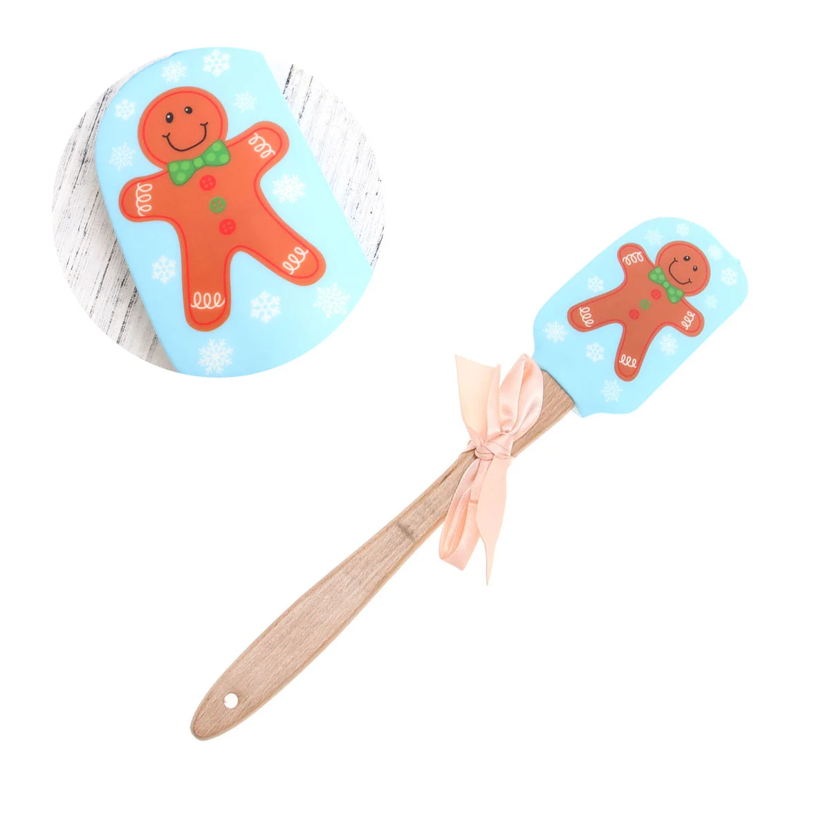 

1PC Xmas Butter Spatula Heat Resistant Spatula Scraper Heat Resistant Spatula Cream Butter Spatula Rubber Spatula Scraper