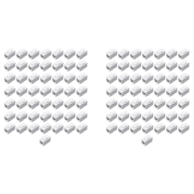 

100X соединитель RJ45 Keystone Jack Cat6 RJ45 Удлинительный соединитель Ethernet сеть LAN Cat 6 (белый) CNIM Hot