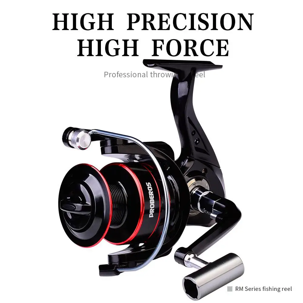 

PRBBEROS New 500-7000 No gaps 15kg Max Drag 5.2:1 Spinning Metal rocker Fishing Reel Carp High-quality Waterproof Fishing