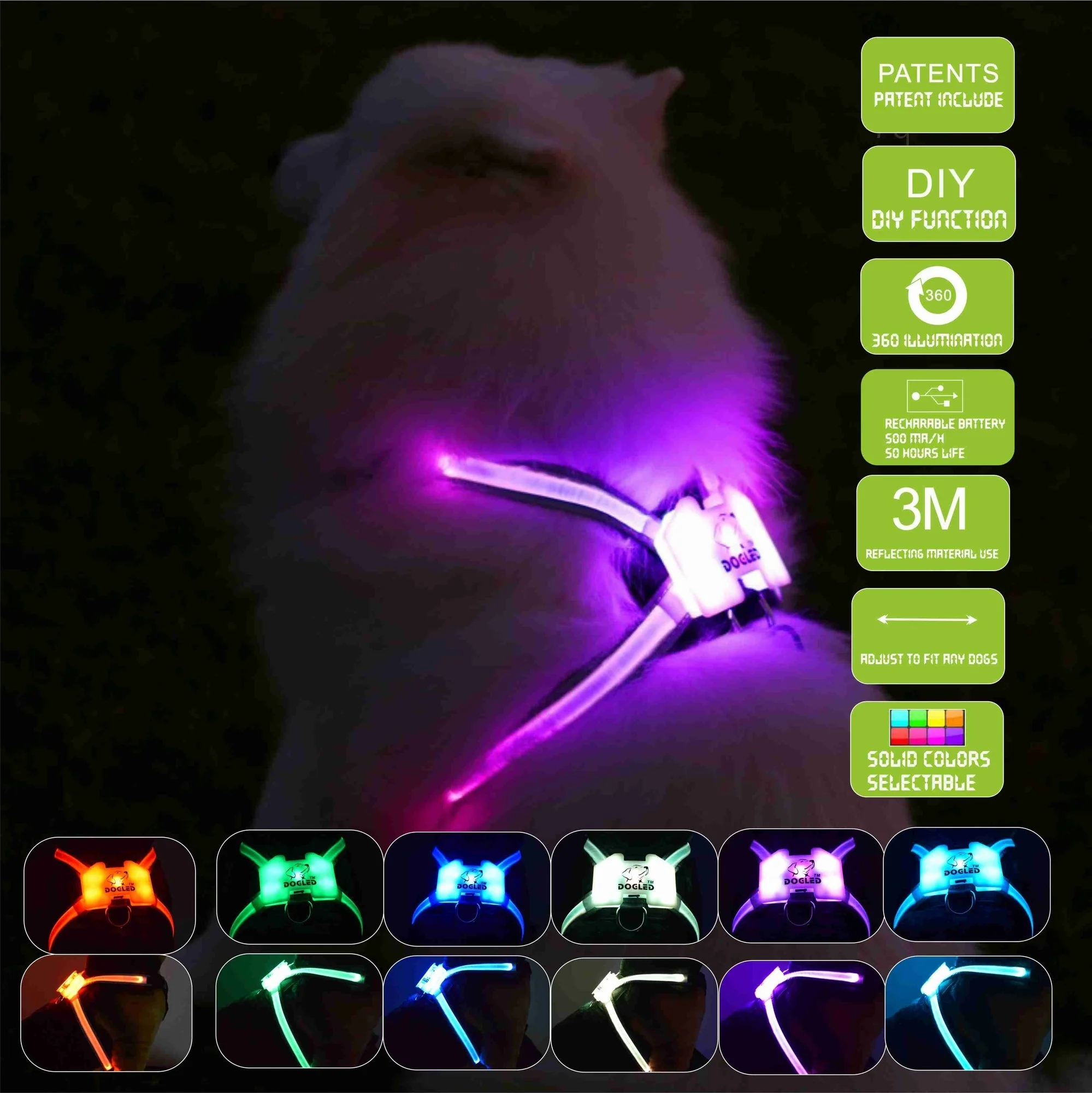 

harness led mesh dog dog accessories for large Reflective Harness for Dogs