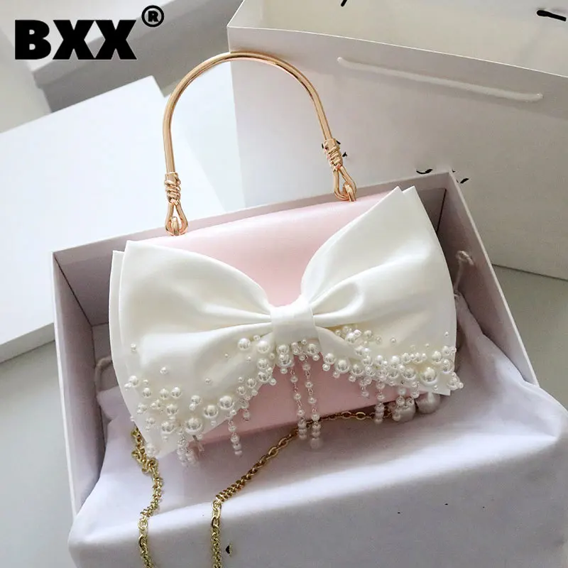 [BXX] высококачественные цепочки для вечеринки женские сумки с бантом и кисточками