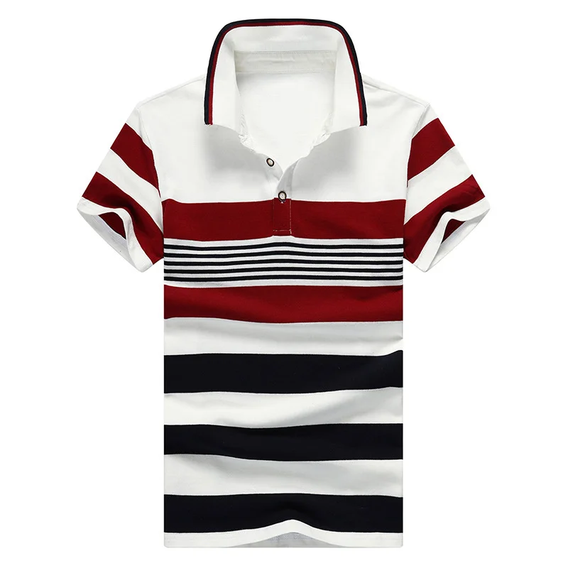 

2022 New Summer Casual Striped Men Short Stand Shirt Brand 100% Cotton Short Sleeve Shirt Slim Fit Male Short 3XL 4XL HMY07