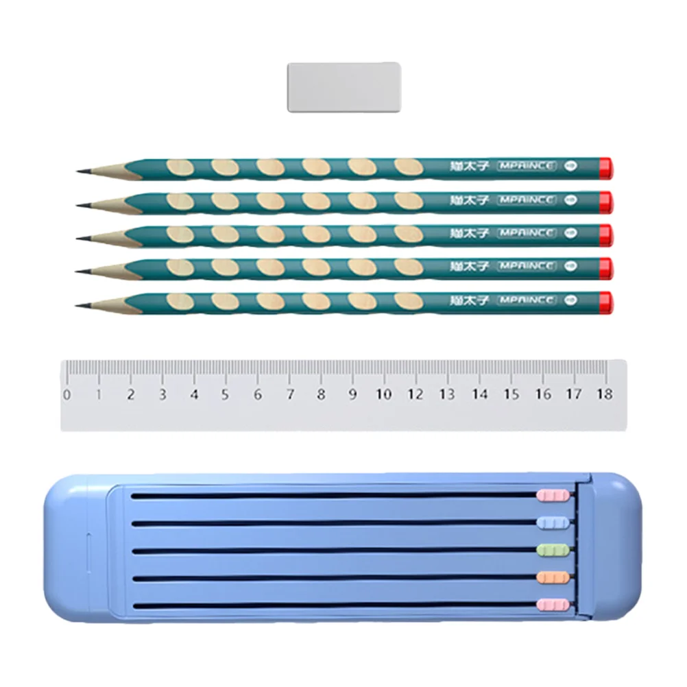 

1 Set Kids Pencils Storage Box Multi-functional Pencil Box Stationery Storage Box Students Pencil Case for Students Home School