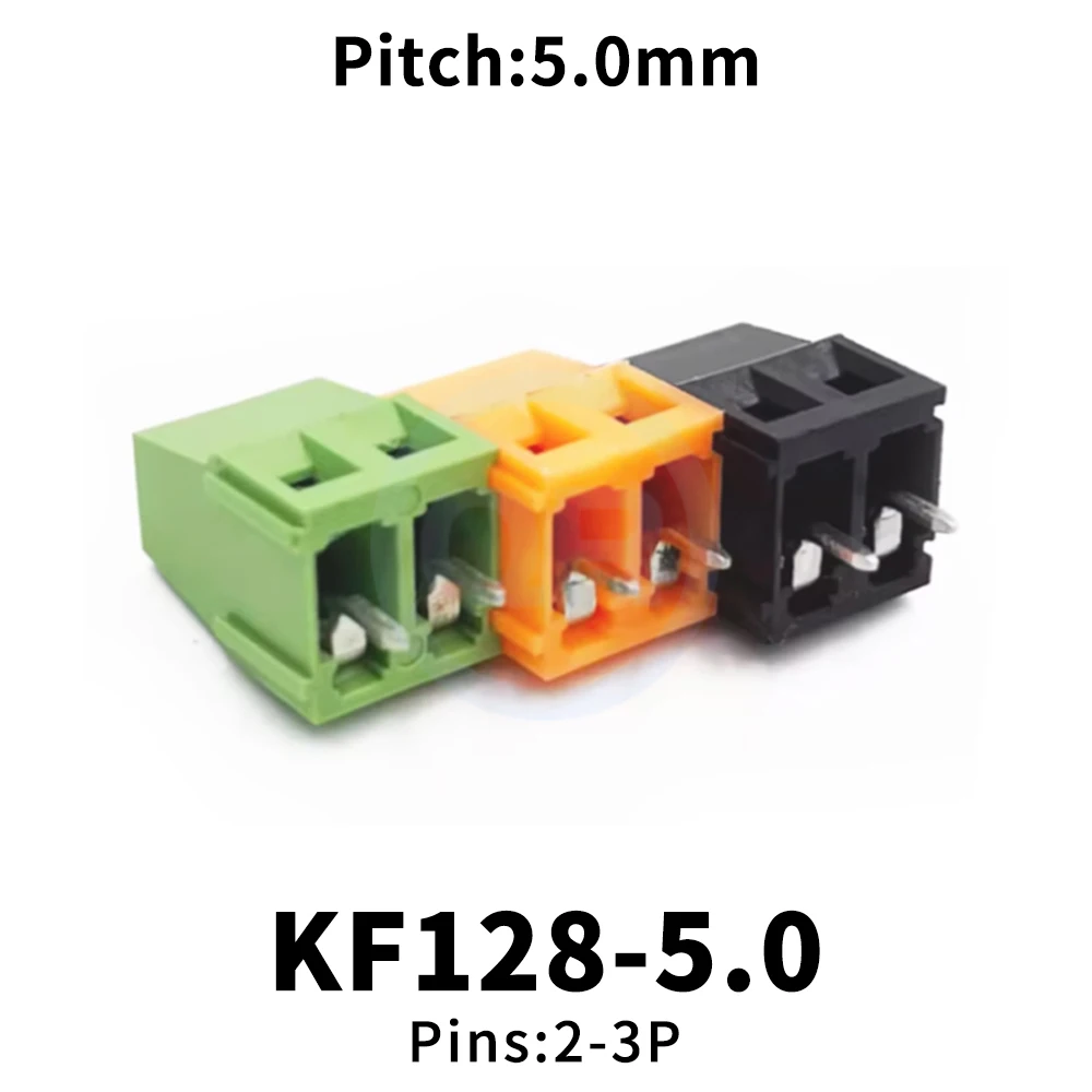 

Клеммный блок KF128 5.0 мм, 10 шт., зеленый, черный, оранжевый