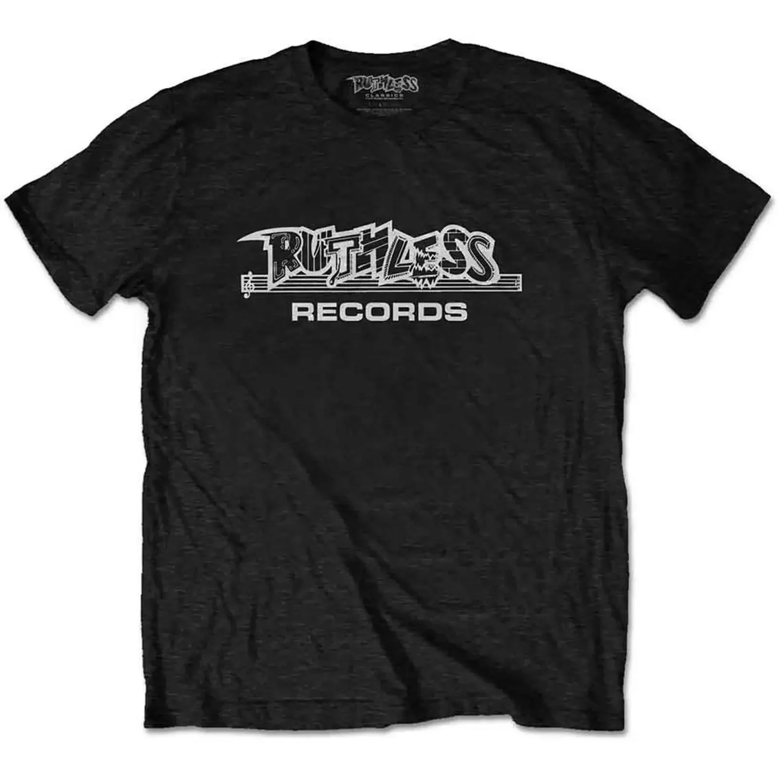 Фото Футболка с логотипом N W A Ruthless Records, ОФИЦИАЛЬНЫЙ МЕРЧАНДАЙЗ, винтажный топ с эффектом потертости, для повседневной носки, дышащая, удобная, комфортная. №1