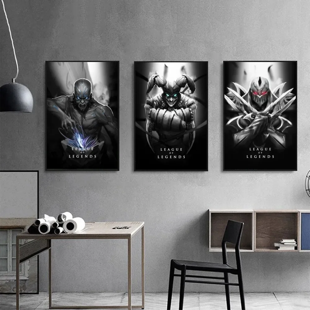 Крутая Zed League Of Legends Hd Водонепроницаемая Бумажная Наклейка-плакат 1 Шт. Мультяшный