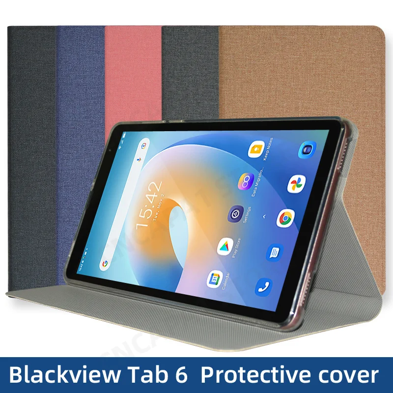 

Slim Folio Funda For Blackview Tab 6 Case 8" Tablet PC Folding Stand Cover For Blackview Tab6 Soft TPU Protective Back Shell