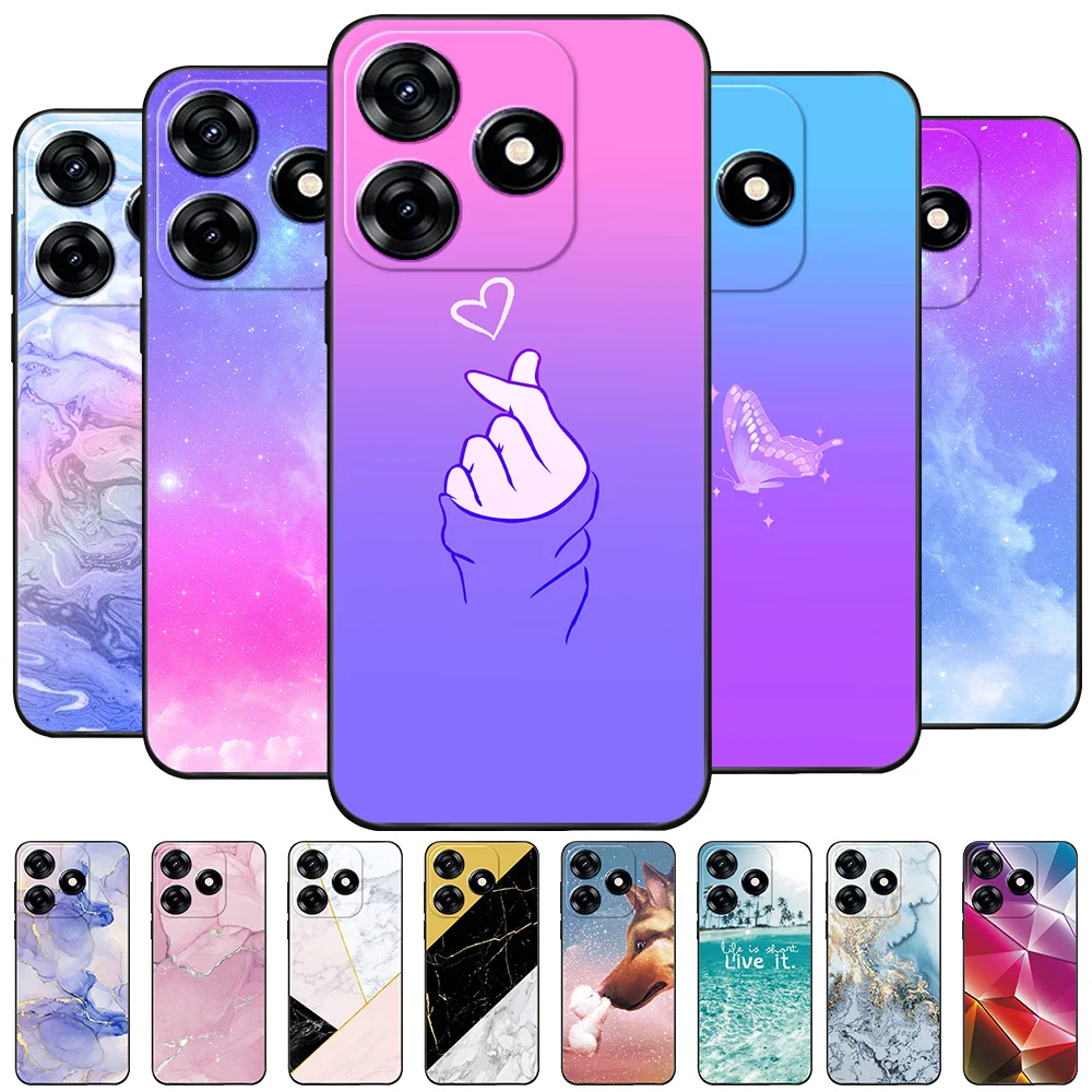 Для Tecno Spark 10 10C чехол TPU мягкая силиконовая фотография для 10c бампер с бабочкой